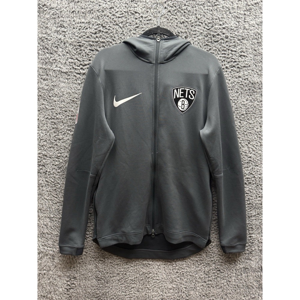 Nike Brooklyn Nets Skate 3M Reflective Therma Showtime Warm‎ Up Jacket Size M